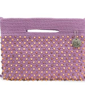 The Sak Beaded Back To Bali Crochet Convertible 3 In 1 Crossbody In Lilac NWOT